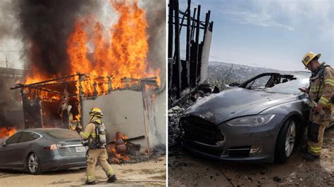 México un Tesla se incendia tras conectarlo a un diablito The Time MX