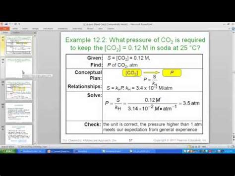 Henry S Law Calculations YouTube