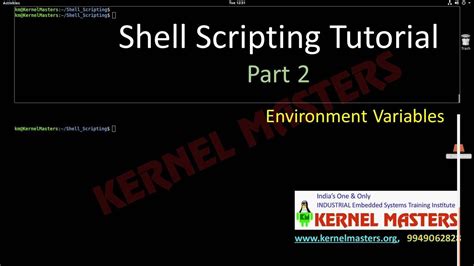 Shell Scripting Part 2 Environment Variables Hands On Session