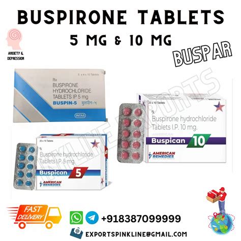 Buspin Buspirone 5 MG Bupropion Tablets Non Prescription Treatment