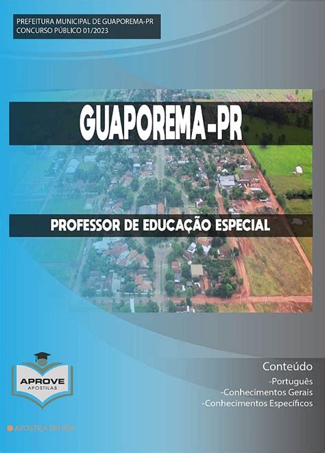 Apostila Guaporema Professor De Educa O Especial Aprove Apostilas