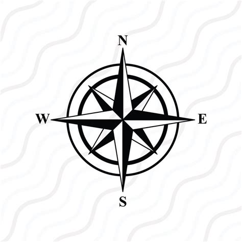 Compass Rose Svg Nautical Compass Svg Compass Svg Cut Table Design