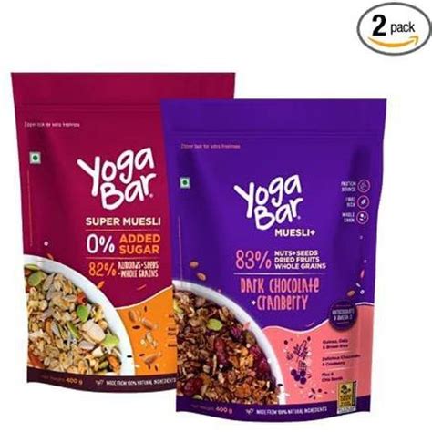 Buy Yogabar Muesli Super Saver Combo Dark Chocolate Cranberry