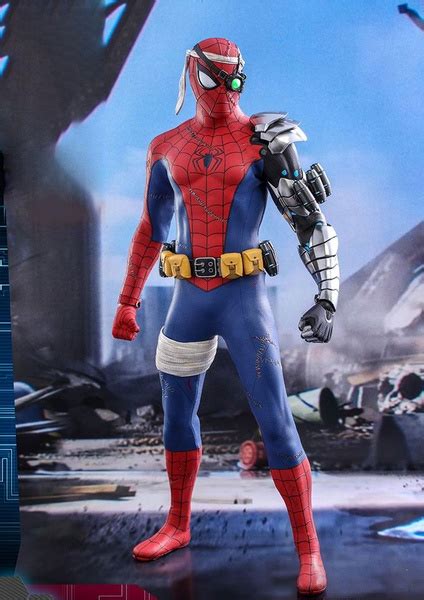 Коллекционная фигурка Hot Toys 1 6 Marvel Cyborg Spider Man Suit Хот тойз Марвел Киборг костюм