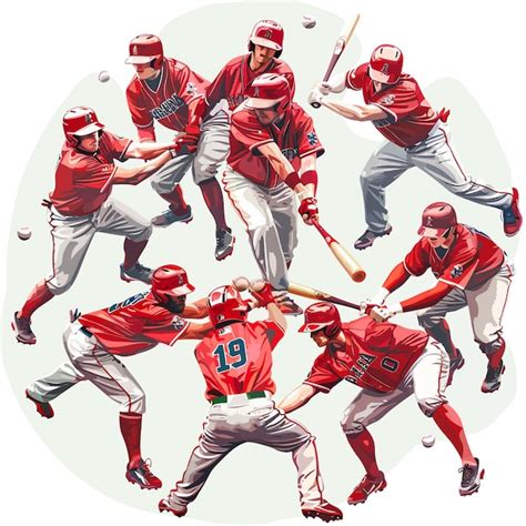 Premium Vector | A baseball game with the number 9 on it