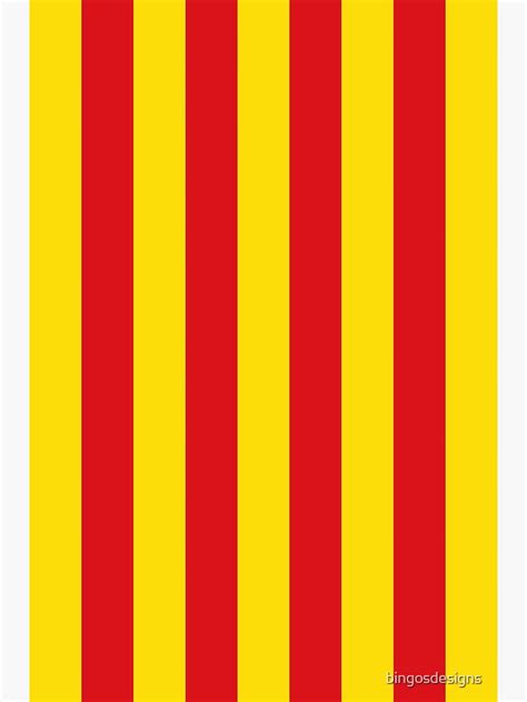 "Catalonian Flag - Catalan - Senyera" Poster by bingosdesigns | Redbubble