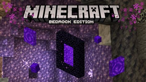 How To Get Nether Portal Blocks In Minecraft Bedrock 1 17 Youtube