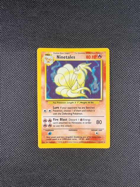 Mavin Ninetales 12 102 Original Holo Rare Base Set Pokemon Card