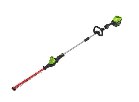 Greenworks V Brushless Pole Hedge Trimmer With Ah Battery