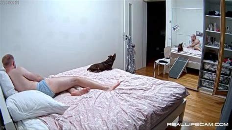 Reallifecam Leora And Paul Have Hard Pussy Rub And Sex In Bedroom 06