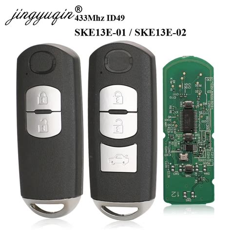 Jingyuqin Mhz Id Buttons Smart Key Fit For Mazda Cx Axela Cx