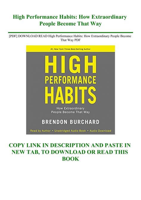 [PDF] DOWNLOAD READ High Performance Habits How Extraordinary People