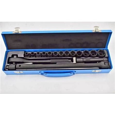 FLYMAN USA 17 PCS 1 2 DRIVE SOCKET WRENCH SET 6 POINTS Shopee