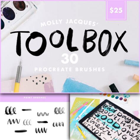 Molly's Toolbox: Procreate Brushes – MasterBundles