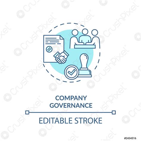 Company Governance Concept Icon Stock Vector Crushpixel