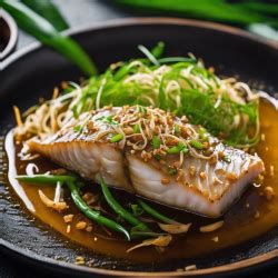 Steamed Fish With Ginger And Soy Sauce Recipe Cookaifood