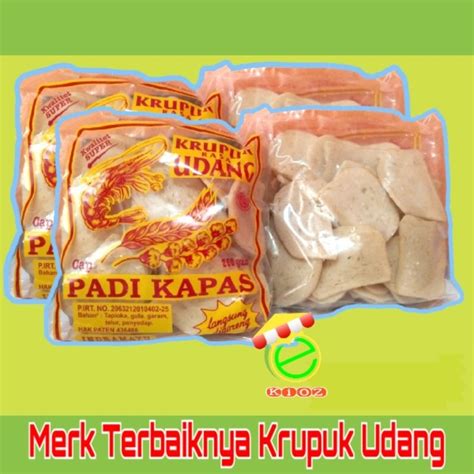 Jual Kerupuk Udang Padi Kapas Ukuran Besar Standar Gr Asli Indramayu