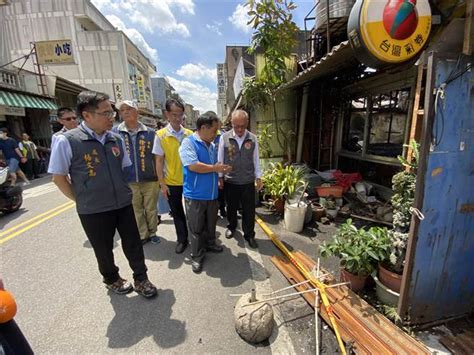 苗栗縣長徐耀昌視察災後山腳市場 受災戶搬遷安置費每人2萬 社會 中時