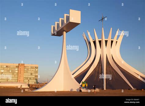 Metropolitan Cathedral Brasilia Federal District Brazil Stock Photo