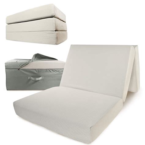 Buy Portable Mattress Folding Memory Foam Guest Fold Up Bed W Case