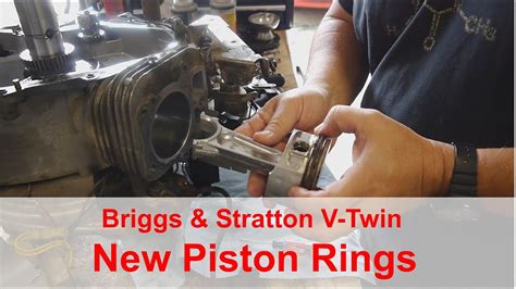 How To Change Piston Rings Briggs Stratton V Twin Engine Youtube