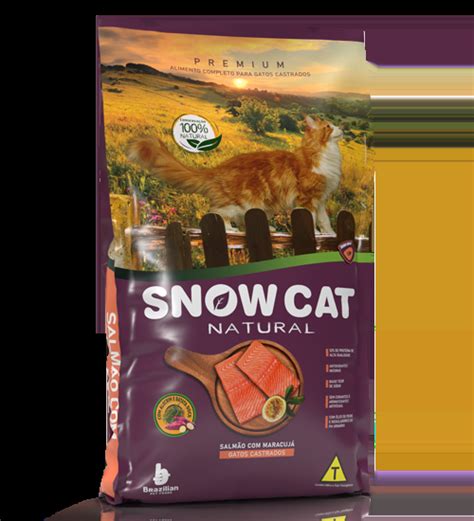 Snow Cat Premium Natural Sabor Salm O Maracuj Para Gatos Adultos