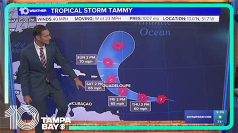 Tracking The Tropics Tropical Storm Tammy Forms In The Atlantic Ocean