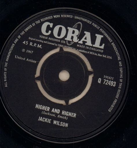 Jackie Wilson – Higher And Higher – Vinyl (7", 45 RPM, Single), 1967 ...