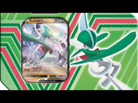 Pokémon Gallade V Tin Opening YouTube