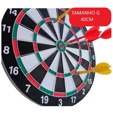 Jogo De Dardos Dupla Face Alvo Duplo 4 Dardos Grande 30 Cm Shopee Brasil