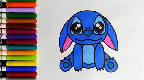 Cómo Dibujar A Stich Kawaii Paso A Paso How To Draw Stich Youtube