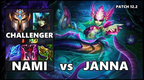 Season 12 Challenger Support Gameplay Nami Vs Janna Patch 122 Youtube