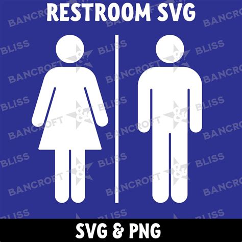 Restroom Svg Restroom Sign Svg Restroom Symbols Svg Restroom Etsy