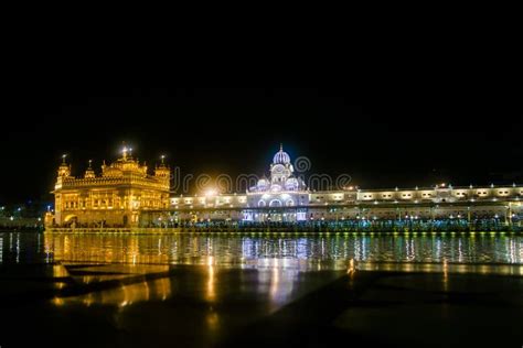 Night View the Harmindar Sahib, Also Known As Golden Temple Amritsar ...