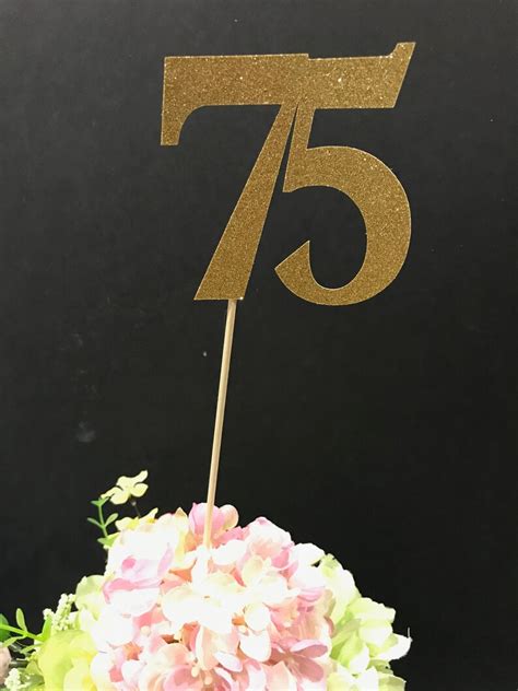 75th Birthday Party Decorations 75th Birthday Centerpiece Etsy