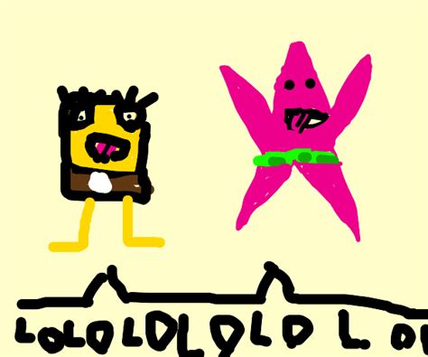 SpongeBob d Patrick hugs each other - Drawception