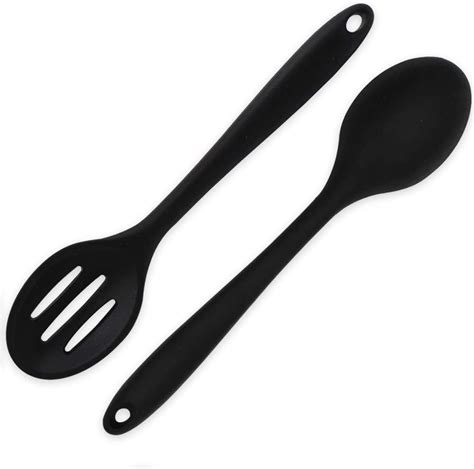 Amazon Product Image Pieces Silicone Nonstick Mixing Spoons Bpa