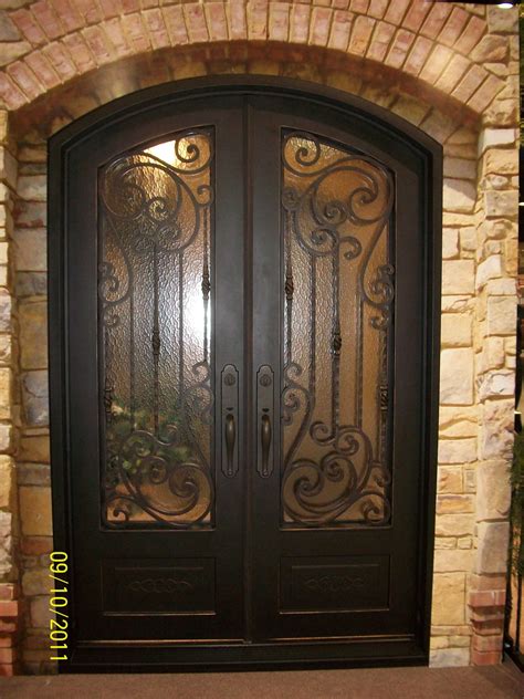 The Magnificence Of An Iron Glass Front Door - Glass Door Ideas