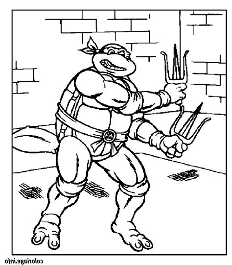 Dessin tortue Ninja Élégant Galerie Coloriage tortues Ninja 005