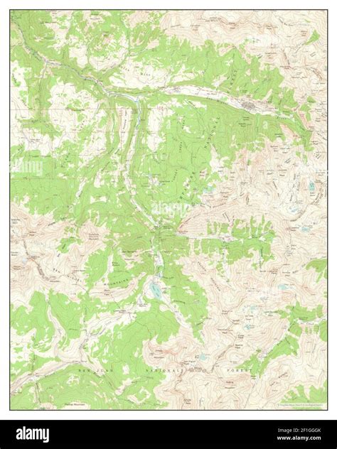 Map of telluride colorado Cut Out Stock Images & Pictures - Alamy