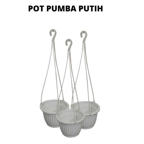 Jual Pot Gantung Pumba Putih Pot Tanaman Pot Hias Shopee Indonesia