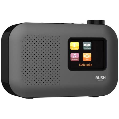 Bush Colour Screen DAB Radio Black DAB Digital Radios Home Audio