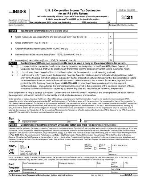 2021 Form Irs 8453 S Fill Online Printable Fillable Blank Pdffiller