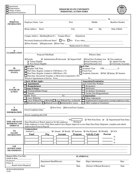 FREE 28 Personnel Action Forms In PDF MS Word Excel