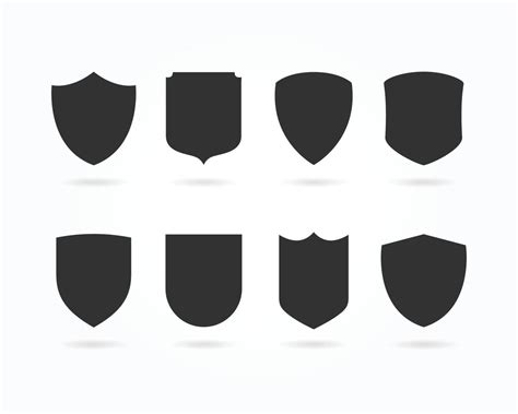 Shield Icons Collection Vector Shields Icons Set 20582668 Vector Art