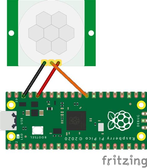 Raspberry Pi Pico Bewegungsmelder Mit PIR Motion Detector HC SR501