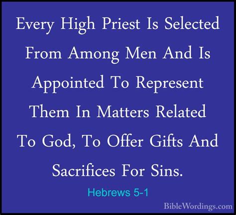 Hebrews 5 - Holy Bible English - BibleWordings.com