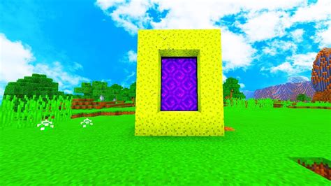 How To Make A Portal To The Water Dimension In Mcpe Minecraft Pe