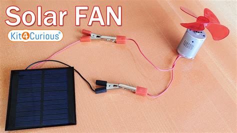 Solar Fan Kit4curious Diy Toys Youtube