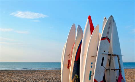 Surfboards On A Beach Stock Photo Download Image Now Istock